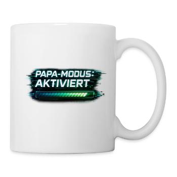 Papa Modus aktiviert – Geschenk für Vater - Tasse - Weiß - Rechts