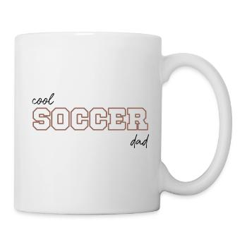 Cool soccer dad - Tasse - Weiß - Rechts