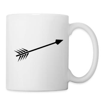 Pfeil - Tasse - Weiß - Rechts
