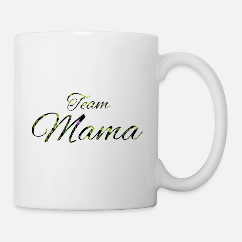 Bonne Année Green Leaves Script - Mug - white