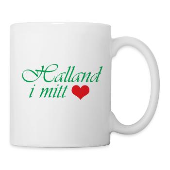 Halland dans mon cœur - Mug blanc - blanc - Droite