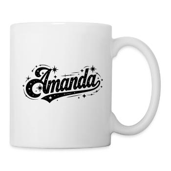 Amanda name first last family - Mug - white - Right