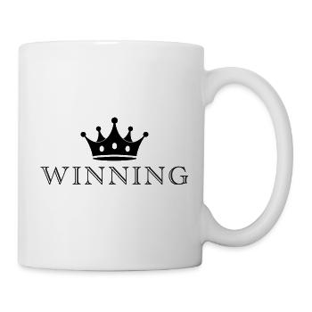 Siegskrone in Schwarz - Tasse - Weiß - Rechts