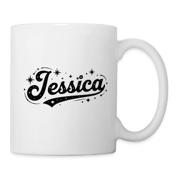 Jessica name first last family - Mug - white - Right