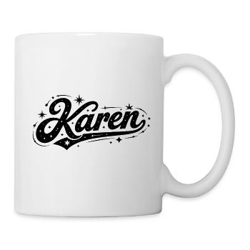 Karen name first last family - Mug - white - Right