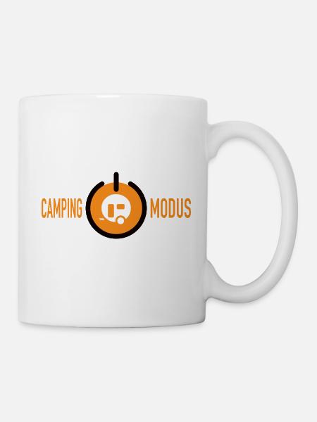 Camping Modus ON - Tasse - Weiß