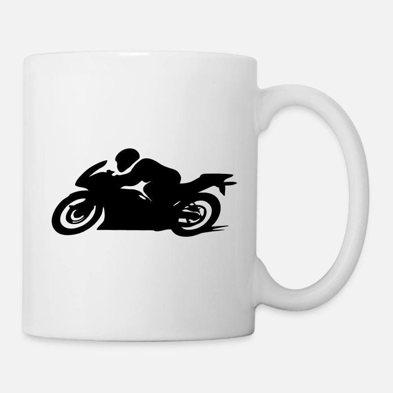 motocyclette - Mug blanc - blanc