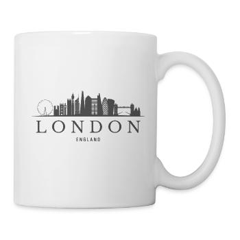 London, England, Londoner Skyline - Tasse - Weiß - Rechts