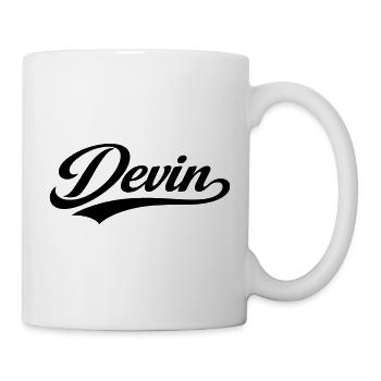 Devin name first last family gifts  - Mug - white - Right