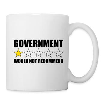 Le gouvernement ne le recommanderait pas. Anti-Direction - Mug blanc - blanc - Droite