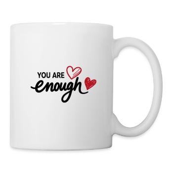 Déclaration de pleine conscience sur le cœur - Mug blanc - blanc - Droite