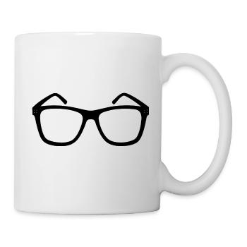 Brille - Tasse - Weiß - Rechts
