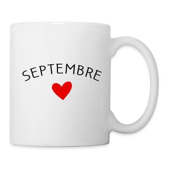 Future maman Septembre – Bébé en route ❤️ - Mug blanc - blanc - Droite