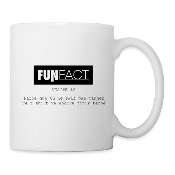 FUNFact_-2 - Mug blanc - blanc - Droite