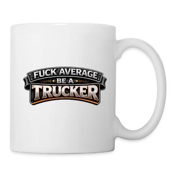 Proud trucker – passion on the road - Mug - white - Right