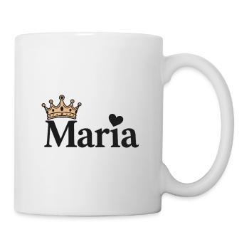 Idée cadeau Mary Prénom Crown Heart - Mug blanc - blanc - Droite