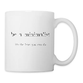 be-a-minimalist-blk - Mug - white - Right