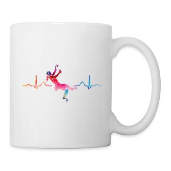 Boulderer heartbeat Bouldering Bouldering - Mug - white - Right