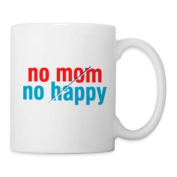 Nein, Mama, kein fröhlicher, sarkastischer, lustiger Spruch - Tasse - Weiß - Rechts