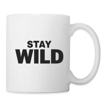 Déclaration de liberté d’aventure STAY WILD - Mug blanc - blanc - Droite