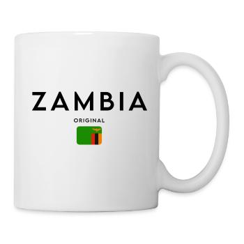 Zambian flag, elegant minimalist design - Mug - white - Right