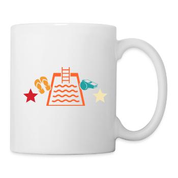 Les sauveteurs adorent les nageurs sauveteurs - Mug blanc - blanc - Droite