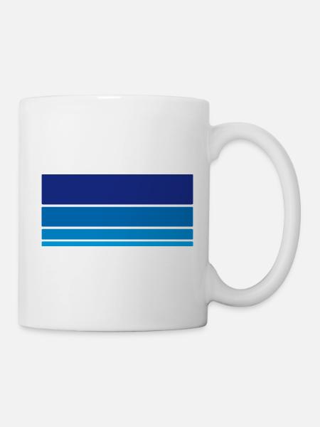 Hintergrund Blau - Tasse - Weiß