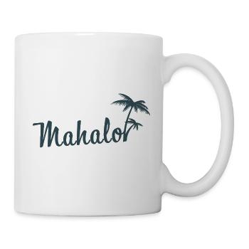 Mahalo Hawaii Palm Tree Beach Aloha Island Vibes - Mug - white - Right