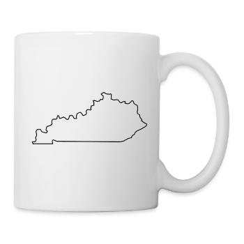 Kentucky map - Mug - white - Right