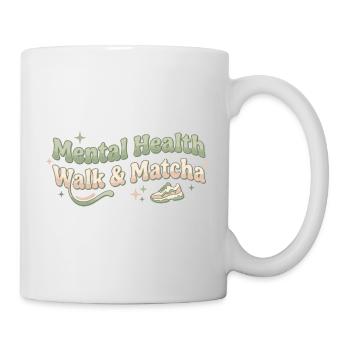 Matcha Walk Tee Spaziergang Trend Grüntee - Tasse - Weiß - Rechts