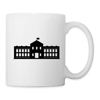 Weißes Haus - Tasse - Weiß - Rechts