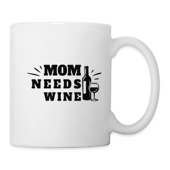 Mom Needs Wine Mother's Day Wine Lovers - Mug - white - Right