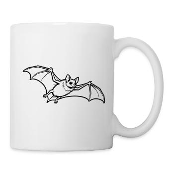 chauve-souris - Mug blanc - blanc - Droite