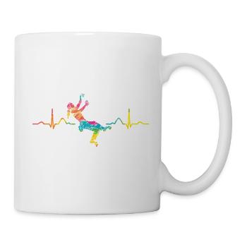 Boulderer heartbeat Bouldering Bouldering - Mug - white - Right