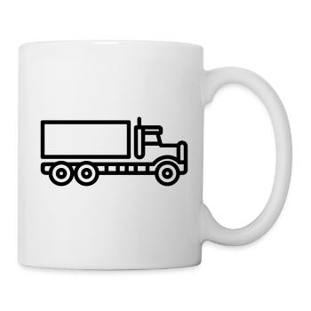 Lkw - Tasse - Weiß - Rechts