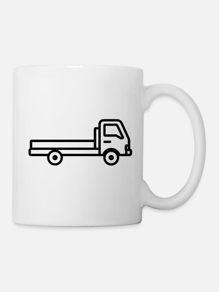 Lkw - Tasse - Weiß