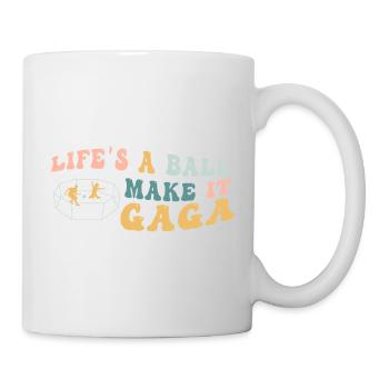 La vie est un vrai boulet, rends-la folle - Mug blanc - blanc - Droite