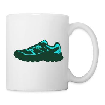 Basket sportive Flat Icon - Mug blanc - blanc - Droite