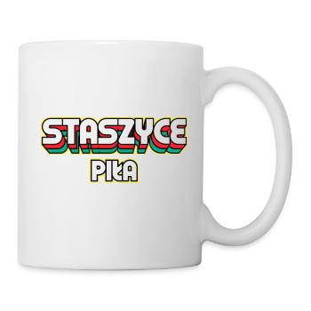 Staszyce Piła. Name des Retro-Bezirks - Tasse - Weiß - Rechts