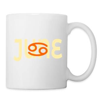 Birthday June - Zodiac Sign Cancer - Mug - white - Right