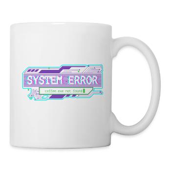 Erreur système – coffee.exe non trouvée - Mug blanc - blanc - Droite