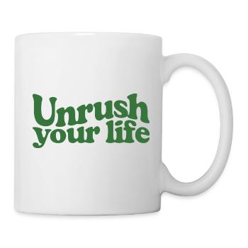 Slow down | Slow Living Mindfulness - Mug - white - Right