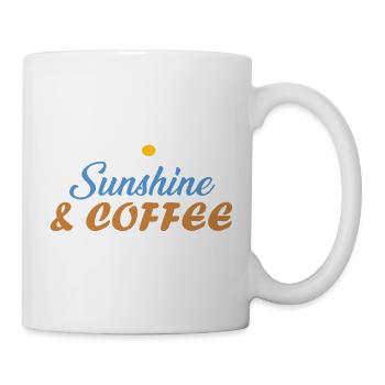 Sunshine & Coffee Beach Vibes Summer Sun Gifted - Mug - white - Right