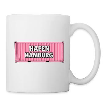 Hafen Hamburg Pink Container - Tasse - Weiß - Rechts