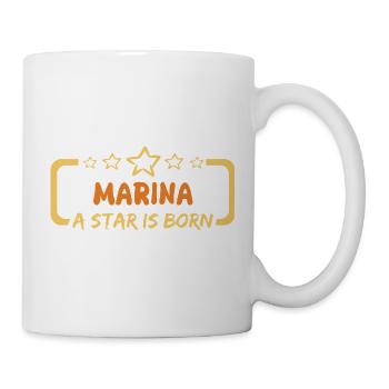 Spruch Marina - Tasse - Weiß - Rechts