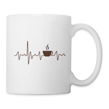 Coffee and Espresso Design Heartbeat for Baristas - Mug - white - Right