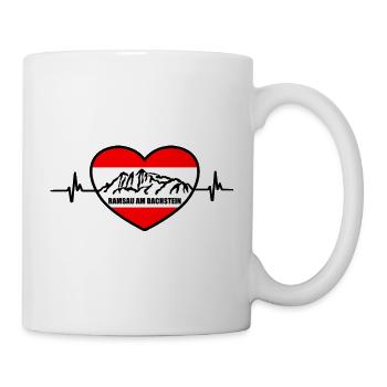 Ramsau am Dachstein Herzschlag Österreich - Tasse - Weiß - Rechts
