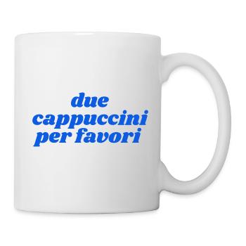 due cappuccini per favori - Tasse - Weiß - Rechts