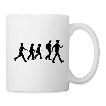 Adventure Group Silhouettes – Outdoor-Spaziergang - Tasse - Weiß - Rechts
