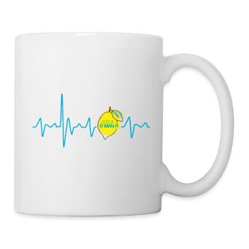 Costa d'Amalfi in Italien Heartbeat Amalfiküste - Tasse - Weiß - Rechts
